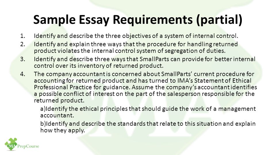 Identifying required process changes essay